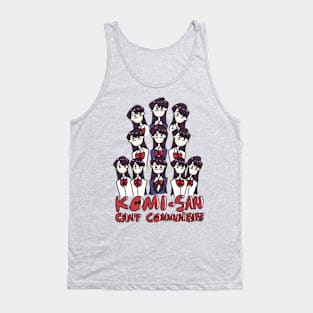 Komi Can't Communicate or Komi san wa komyushou desu anime characters in a cute doodle Tank Top